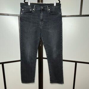 Levi's 502 Taper Fit Dark Black Jeans